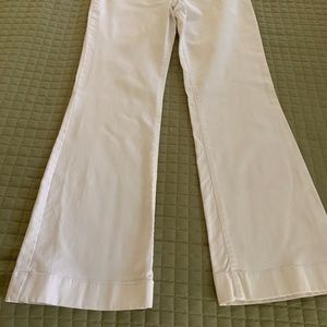 Loft White Wide Leg jeans, Size 6